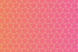 Pattern with geometric elements in pink gold tones gradient abstract background vector