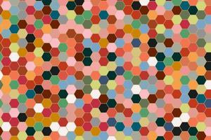 Pattern with honeycomb geometric elements in vintage tones. Abstract Gradient Background vector