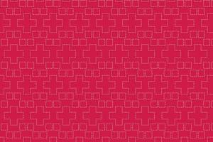 Pattern with geometric elements in red tones abstract background vector