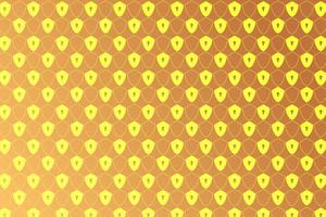 Pattern with key icon preventive meaning in golden yellow tones gradient abstract background for design vector