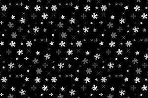 Pattern with floral geometric elements in gray-black tones. abstract background vector