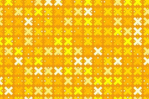 Pattern with geometric elements in golden yellow tones, abstract gradient background.