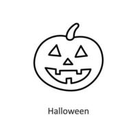 Halloween vector outline Icon Design illustration. Holiday Symbol on White background EPS 10 File