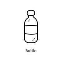 Bottle vector outline Icon Design illustration. Holiday Symbol on White background EPS 10 File