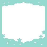 Decorative frame with stars. vector