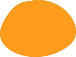 Abstract orange shape spot. vector