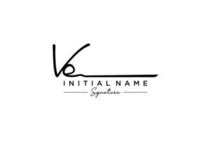 Initial VE signature logo template vector. Hand drawn Calligraphy lettering Vector illustration.