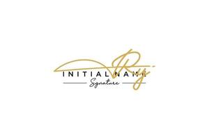 Initial RY signature logo template vector. Hand drawn Calligraphy lettering Vector illustration.