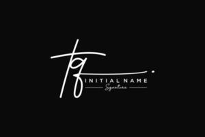 Initial TQ signature logo template vector. Hand drawn Calligraphy lettering Vector illustration.