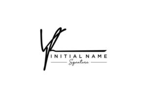 Initial VF signature logo template vector. Hand drawn Calligraphy lettering Vector illustration.
