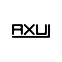 AXU letter logo creative design with vector graphic, AXU simple and modern logo.