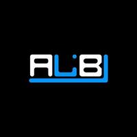 diseño creativo del logotipo de la letra alb con gráfico vectorial, logotipo alb simple y moderno. vector