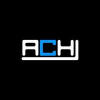ACH letter logo creative design with vector graphic, ACH simple and modern logo.