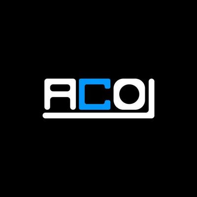 ACO letter logo creative design with vector graphic, ACO simple and modern logo.