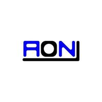 diseño creativo del logotipo de la letra aon con gráfico vectorial, logotipo simple y moderno de aon. vector