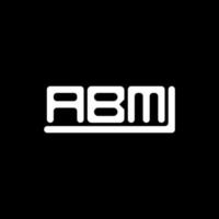 ABM letter logo creative design with vector graphic, ABM simple and modern logo.