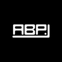 diseño creativo del logotipo de la letra abp con gráfico vectorial, logotipo simple y moderno de abp. vector