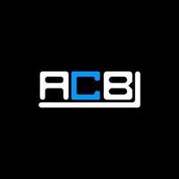 diseño creativo del logotipo de letra acb con gráfico vectorial, logotipo acb simple y moderno. vector