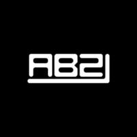 diseño creativo del logotipo de la letra abz con gráfico vectorial, logotipo simple y moderno abz. vector