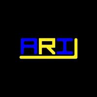 ARI letter logo creative design with vector graphic, ARI simple and modern logo.