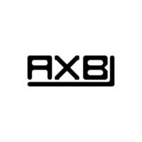 diseño creativo del logotipo de la letra axb con gráfico vectorial, logotipo simple y moderno de axb. vector