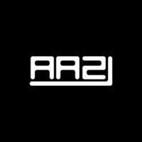 diseño creativo del logotipo de la letra aaz con gráfico vectorial, logotipo simple y moderno de aaz. vector