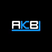 diseño creativo del logotipo de la letra akb con gráfico vectorial, logotipo simple y moderno de akb. vector