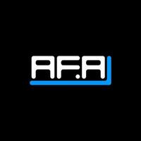 diseño creativo del logotipo de la letra afa con gráfico vectorial, logotipo simple y moderno de afa. vector