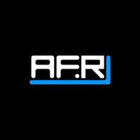 diseño creativo del logotipo de la letra afr con gráfico vectorial, logotipo simple y moderno de afr. vector