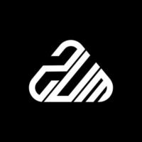 diseño creativo del logotipo de la letra zum con gráfico vectorial, logotipo simple y moderno de zum. vector