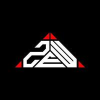 diseño creativo del logotipo de letra zew con gráfico vectorial, logotipo simple y moderno de zew. vector