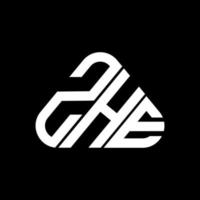 diseño creativo del logotipo de la letra zhe con gráfico vectorial, logotipo simple y moderno de zhe. vector