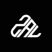 diseño creativo del logotipo de la letra zal con gráfico vectorial, logotipo simple y moderno de zal. vector