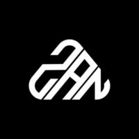 ZAN letter logo creative design with vector graphic, ZAN simple and modern logo.