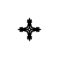 icono de cruz. símbolo de fondo de cartel de vacaciones de religión cristiana de estilo simple. elemento de diseño del logotipo de la marca de la tienda de religión cristiana. impresión cruzada de camisetas. vector para pegatina.