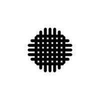 Chip icon. Simple style artificial intelligence poster background symbol. Chip logo design element. Chip t-shirt printing. Vector for sticker.