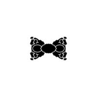 Bow tie icon. Simple style man fashion poster background symbol. Bow tie text frame. Bow tie logo design element. Bow tie t-shirt printing. Vector for sticker.