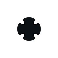 icono de cruz. símbolo de fondo de cartel de vacaciones de religión cristiana de estilo simple. elemento de diseño del logotipo de la marca de la tienda de religión cristiana. impresión cruzada de camisetas. vector para pegatina.