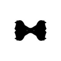 Bow tie icon. Simple style man fashion poster background symbol. Bow tie text frame. Bow tie logo design element. Bow tie t-shirt printing. Vector for sticker.