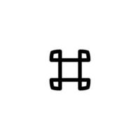Command icon. Simple style computer technology poster background symbol. Command button. Command t-shirt printing. Vector for sticker.