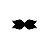 Bow tie icon. Simple style man fashion poster background symbol. Bow tie text frame. Bow tie logo design element. Bow tie t-shirt printing. Vector for sticker.