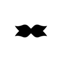 Bow tie icon. Simple style man fashion poster background symbol. Bow tie text frame. Bow tie logo design element. Bow tie t-shirt printing. Vector for sticker.