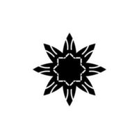 icono de flor. símbolo de fondo de cartel de tienda de flores de estilo simple. elemento de diseño del logotipo de la marca de flores. impresión de camisetas de flores. vector para pegatina.