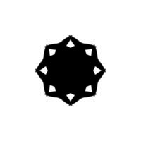 Eight pointed star icon. Simple style support service contact phone poster background symbol. Eight pointed star brand logo design element. Eight pointed star t-shirt printing. Vector for sticker.