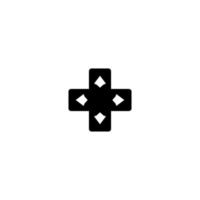 Joystick button icon. Simple style game store big sale poster background symbol. Joystick button brand logo design element. Joystick button t-shirt printing. Vector for sticker.
