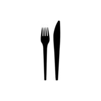 icono de tenedor y cuchara. símbolo de fondo de cartel de estilo simple. elemento de diseño del logotipo de la marca tenedor y cuchara. impresión de camisetas de tenedor y cuchara. vector para pegatina.