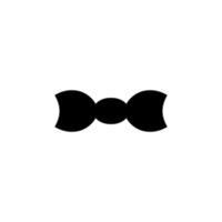 Bow tie icon. Simple style man fashion poster background symbol. Bow tie text frame. Bow tie logo design element. Bow tie t-shirt printing. Vector for sticker.