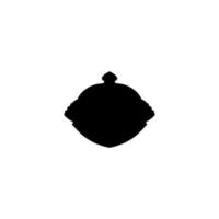 icono de olla de cocina. símbolo de fondo de cartel de gran venta de restaurante de estilo simple. elemento de diseño del logotipo de la marca de olla de cocina. impresión de camiseta de olla de cocina. vector para pegatina.