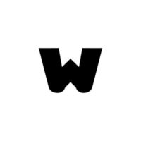 icono w. símbolo de fondo de póster de gran venta de empresa de estilo simple. w elemento de diseño del logotipo de la marca. w impresión de camisetas. vector para pegatina.
