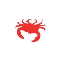 icono de cangrejo. símbolo de fondo de póster de gran venta de productos marinos de estilo simple. elemento de diseño del logotipo de la marca de cangrejo. impresión de camisetas de cangrejo. vector para pegatina.